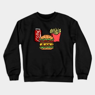 Hamburger pixelart Crewneck Sweatshirt